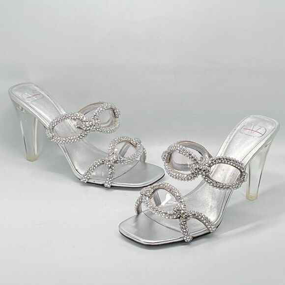 Valentino Garavani Chain 1967 embellished heel sandals size 37.5 - Picture 9 of 14